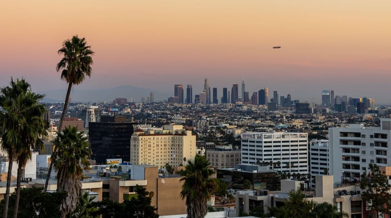 The Los Angeles skyline